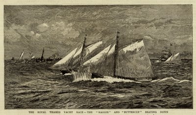Royal Thames Yacht Race, Maggie och Buttercup slår ner av William Lionel Wyllie